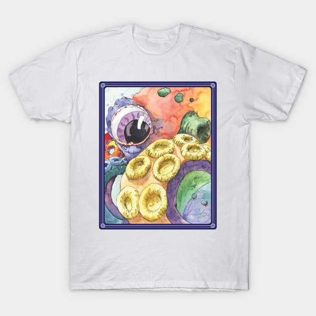 Startled Octopus T-Shirt by seangreenbergart